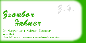 zsombor hahner business card